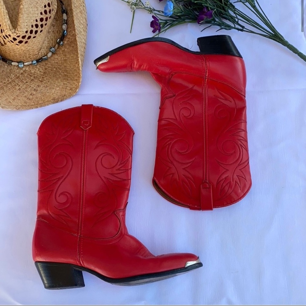 ACME STACKED HEEL BOOTS